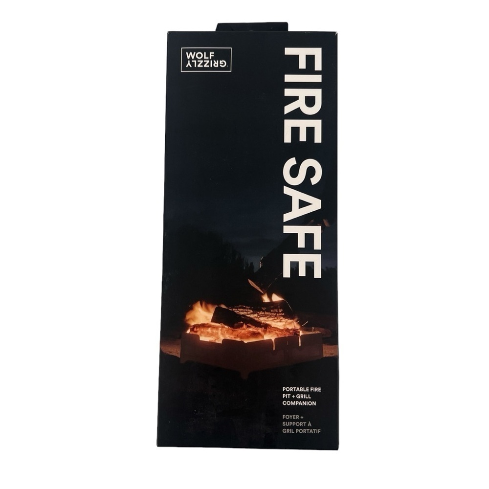 Wolf + Grizzly Firesafe Collapsible Stainless Steel Fire Pit. New in box.